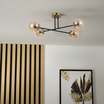 Brilagi - Přisazený lustr MALIVA 4xE14/15W/230V zlatá