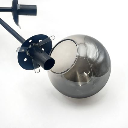 Brilagi - Přisazený lustr MALIVA 6xE14/15W/230V černá/kouřová