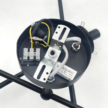 Brilagi - Přisazený lustr MALIVA 6xE14/15W/230V černá/kouřová