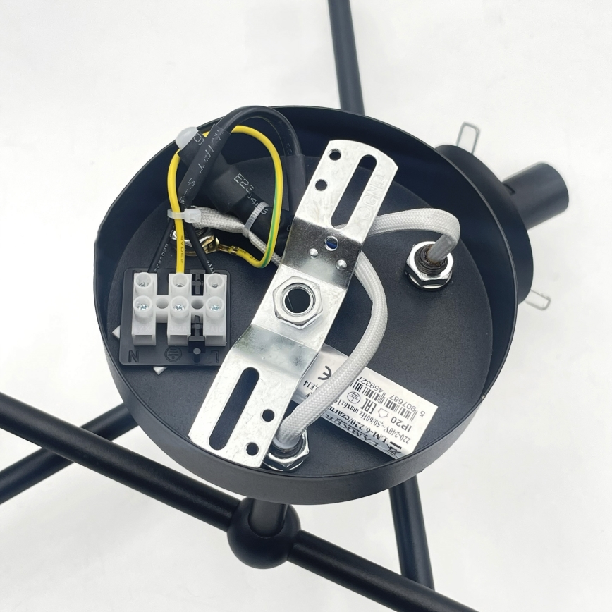 Brilagi - Přisazený lustr MALIVA 6xE14/15W/230V černá/kouřová