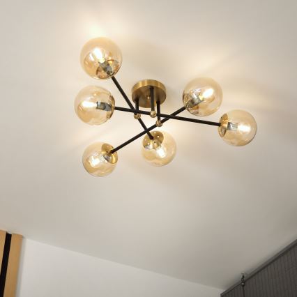 Brilagi - Přisazený lustr MALIVA 6xE14/15W/230V zlatá