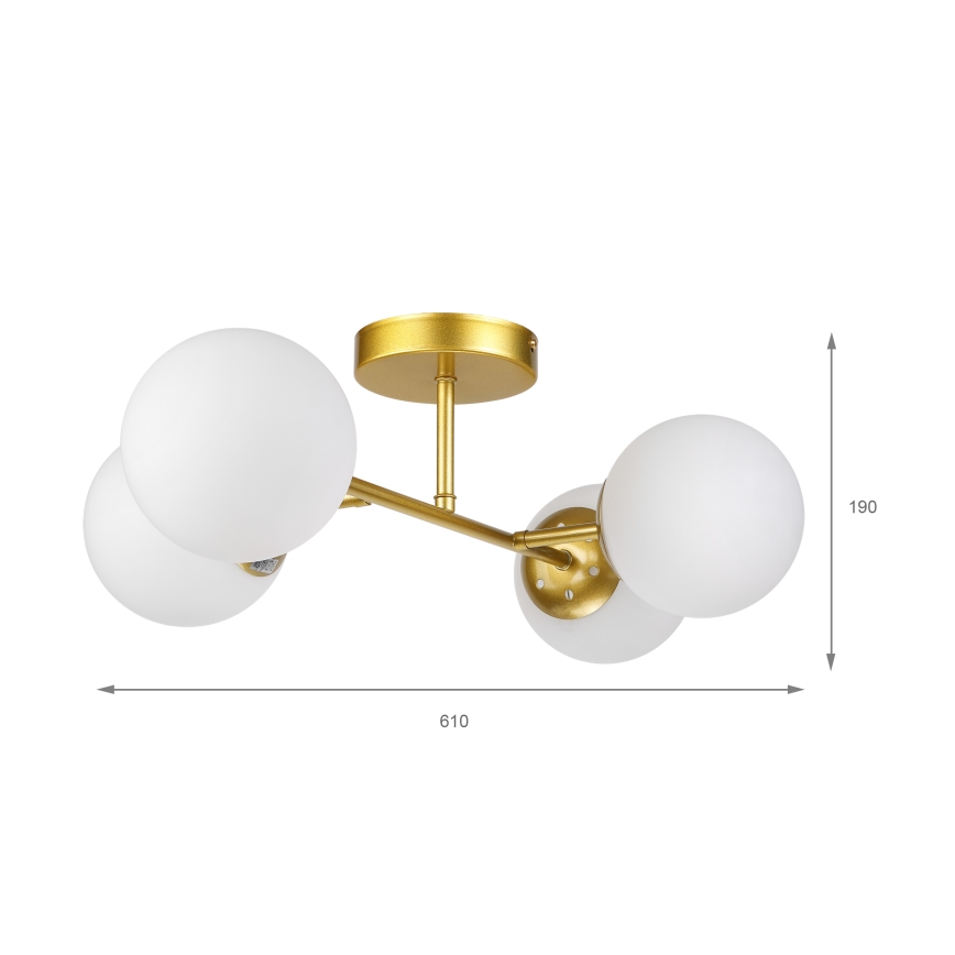 Brilagi - Přisazený lustr MALONY 4xE14/20W/230V zlatá