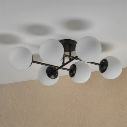 Brilagi - Přisazený lustr MALONY 6xE14/20W/230V černá