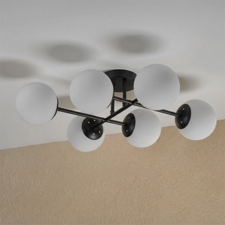 Brilagi - Přisazený lustr MALONY 6xE14/20W/230V černá