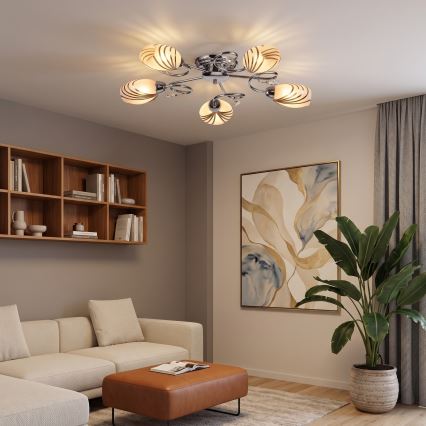 BRILAGI - Přisazený lustr MEGAPOLIS 5xE14/60W/230V lesklý chrom
