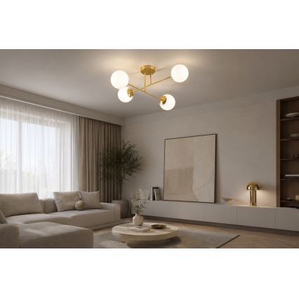 Brilagi - Přisazený lustr MILO 4xE27/60W/230V zlatá