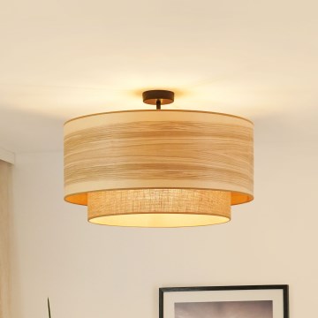 Brilagi - Přisazený lustr MONTANA BOHO 1xE27/15W/230V pr. 60 cm hnědá
