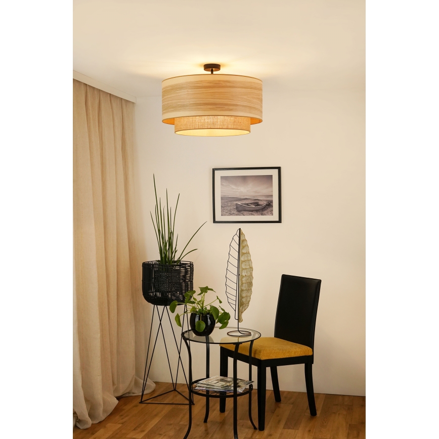 Brilagi - Přisazený lustr MONTANA BOHO 1xE27/15W/230V pr. 60 cm hnědá