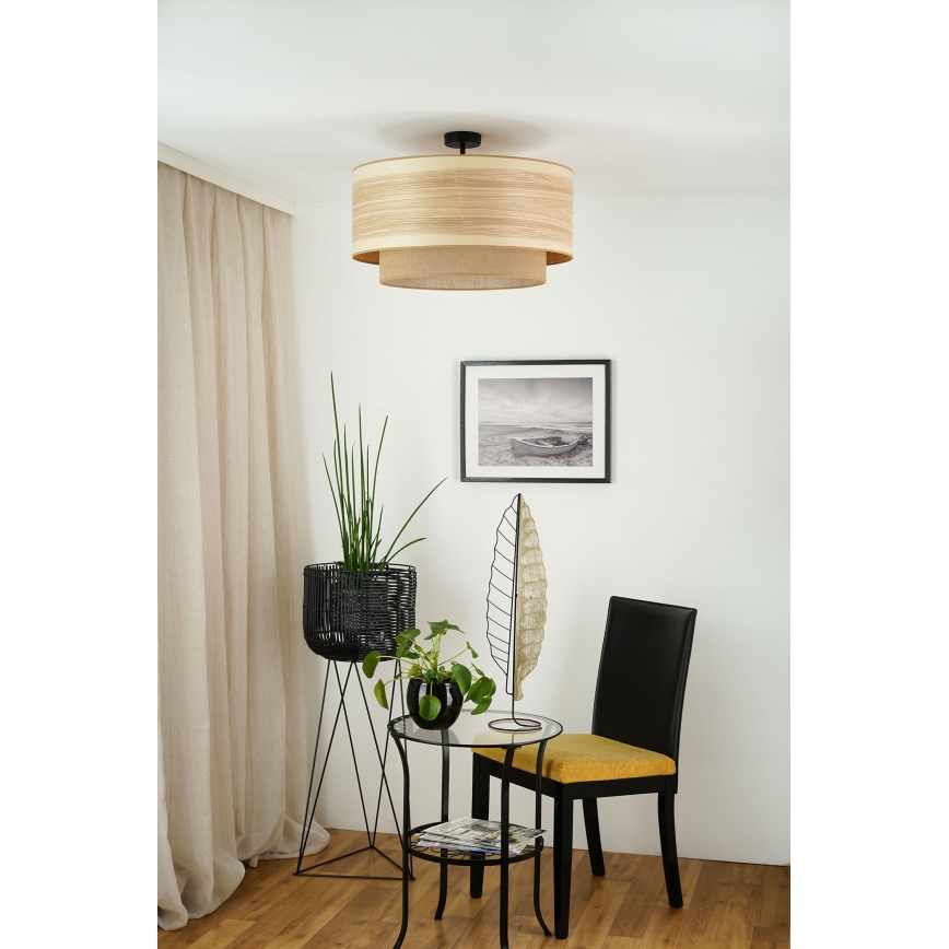Brilagi - Přisazený lustr MONTANA BOHO 1xE27/15W/230V pr. 60 cm hnědá