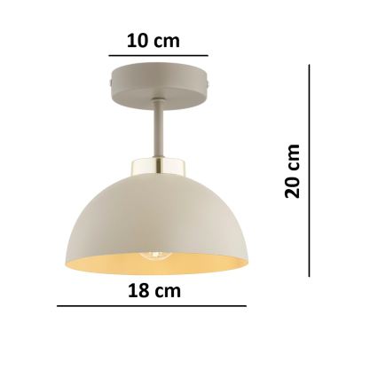 Brilagi - Přisazený lustr MOON 1xE27/60W/230V béžová/zlatá