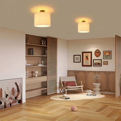 Brilagi - Přisazený lustr NORDIC WAVE 1xE27/15W/230V pr. 32 cm len/černá