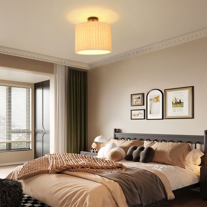 Brilagi - Přisazený lustr NORDIC WAVE 1xE27/15W/230V pr. 32 cm len/černá