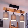 Brilagi - Přisazený lustr NUBILA 3xE27/60W/230V borovice/světle šedá