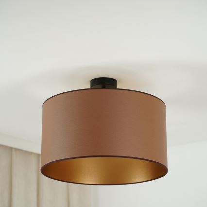 Brilagi - Přisazený lustr OREGON ROLLER VEGE 1xE27/15W/230V pr. 45 cm hnědá