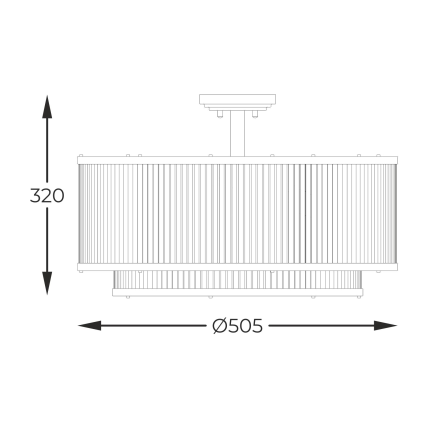 BRILAGI - Přisazený lustr RAMOS 6xE14/60W/230V černá