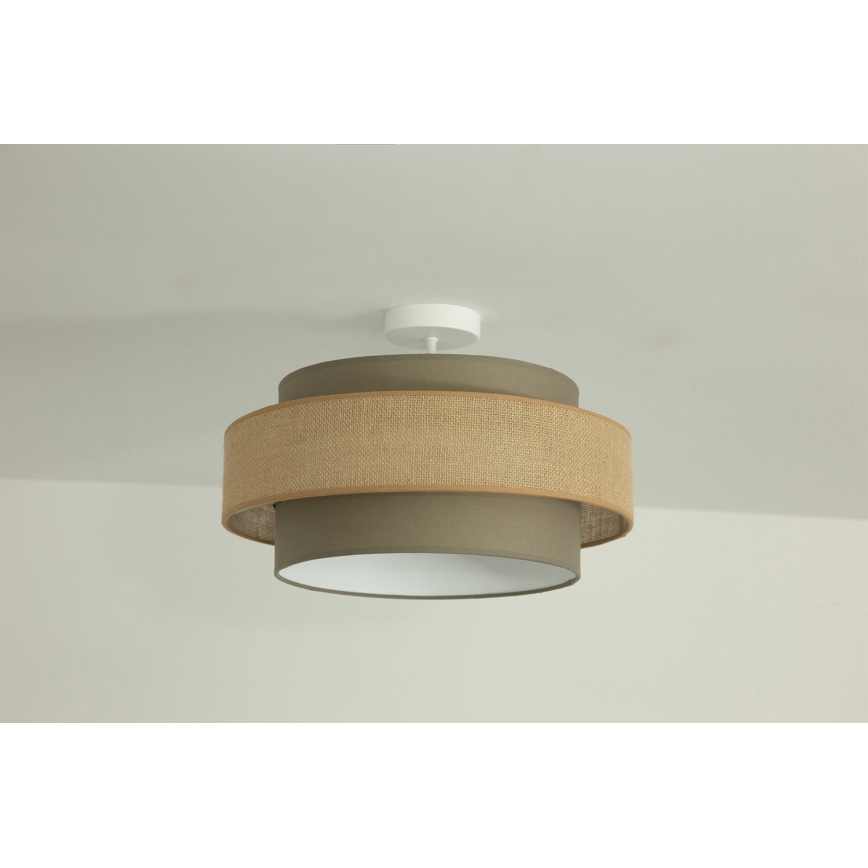 Brilagi - Přisazený lustr RESNA 1xE27/60W/230V pr. 40 cm hnědá/béžová