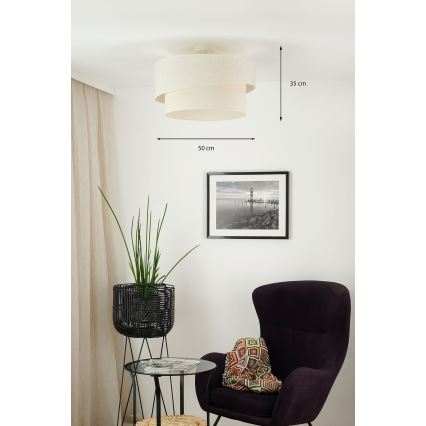 Brilagi - Přisazený lustr SHINE 1xE27/15W/230V pr. 50 cm krémová
