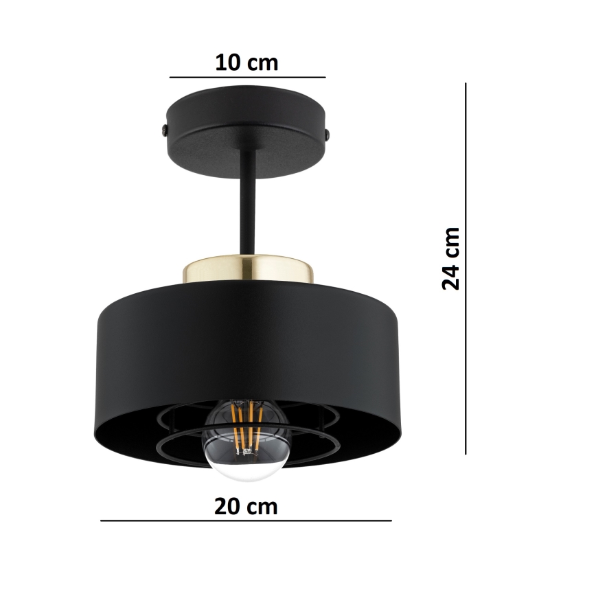 BRILAGI - Přisazený lustr SPRING 1xE27/60W/230V pr. 20 cm černá/zlatá