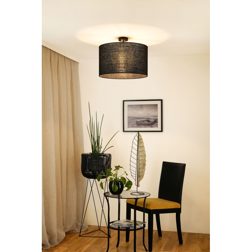Brilagi - Přisazený lustr TUBES ROLLER 1xE27/15W/230V pr. 50 cm černá