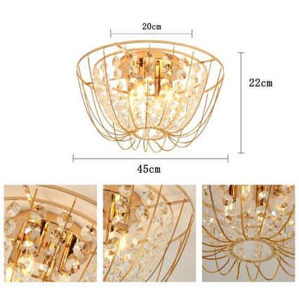 Brilagi - Přisazený lustr VASTERAS 4xE14/40W/230V pr. 45 cm