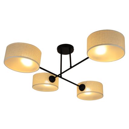 Brilagi - Přisazený lustr VIRGO 4xE14/40W/230V krémová/černá