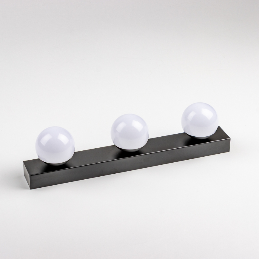 BRILAGI - SADA 2x LED Koupelnové nástěnné svítidlo HOLLYWOOD 3xLED/3W/230V 39 cm IP44 černá