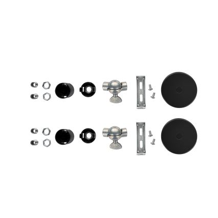 Brilagi - SADA 2x Nástěnné svítidlo WABI SABI 1xE14/40W/230V šedá