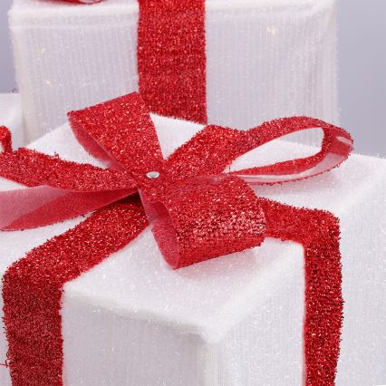 Brilagi - SADA 3x LED Venkovní vánoční dekorace LED/2,6W/3xAA IP44 dárky