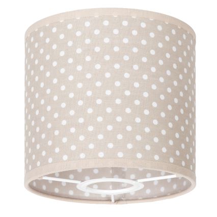 BRILAGI - Stínidlo univerzální BOBO E27 pr. 15 cm béžová/puntíky