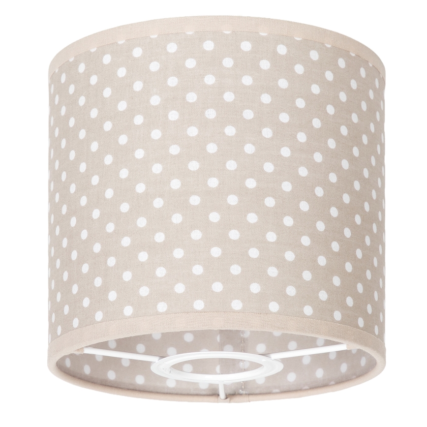 BRILAGI - Stínidlo univerzální BOBO E27 pr. 15 cm béžová/puntíky