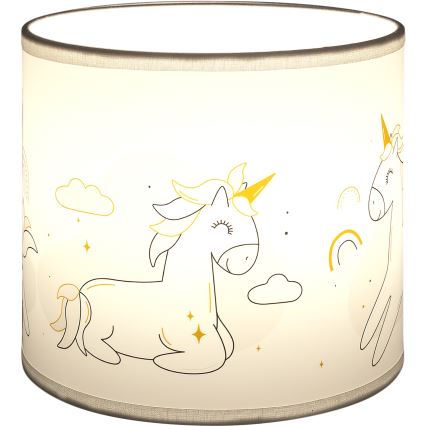 Brilagi - Stínidlo univerzální BOBO E27 pr. 15 cm bílá/jednorožci