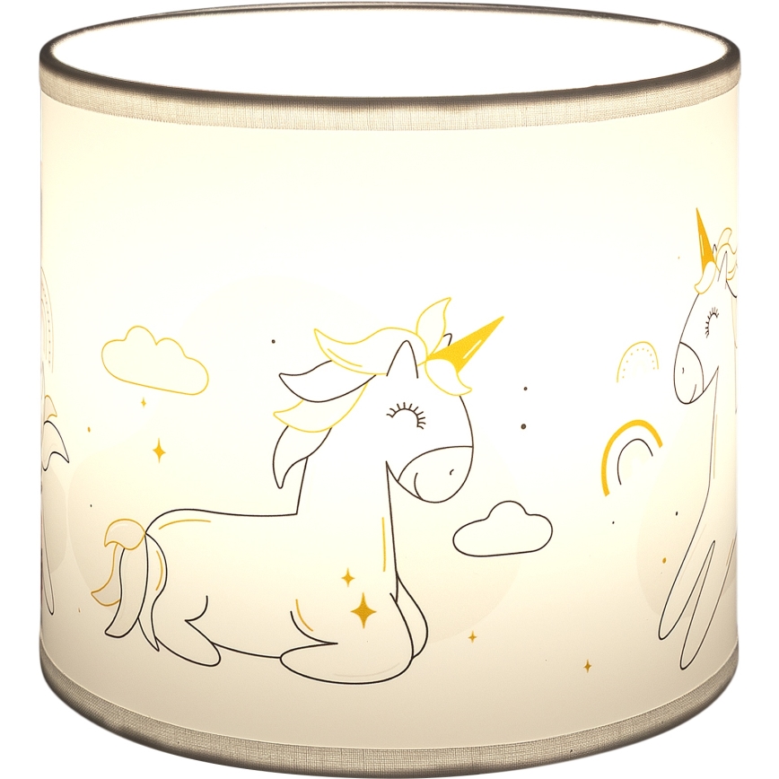 Brilagi - Stínidlo univerzální BOBO E27 pr. 15 cm bílá/jednorožci