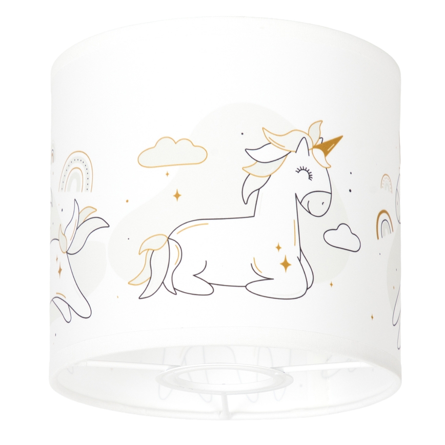 BRILAGI - Stínidlo univerzální BOBO E27 pr. 15 cm bílá/jednorožci