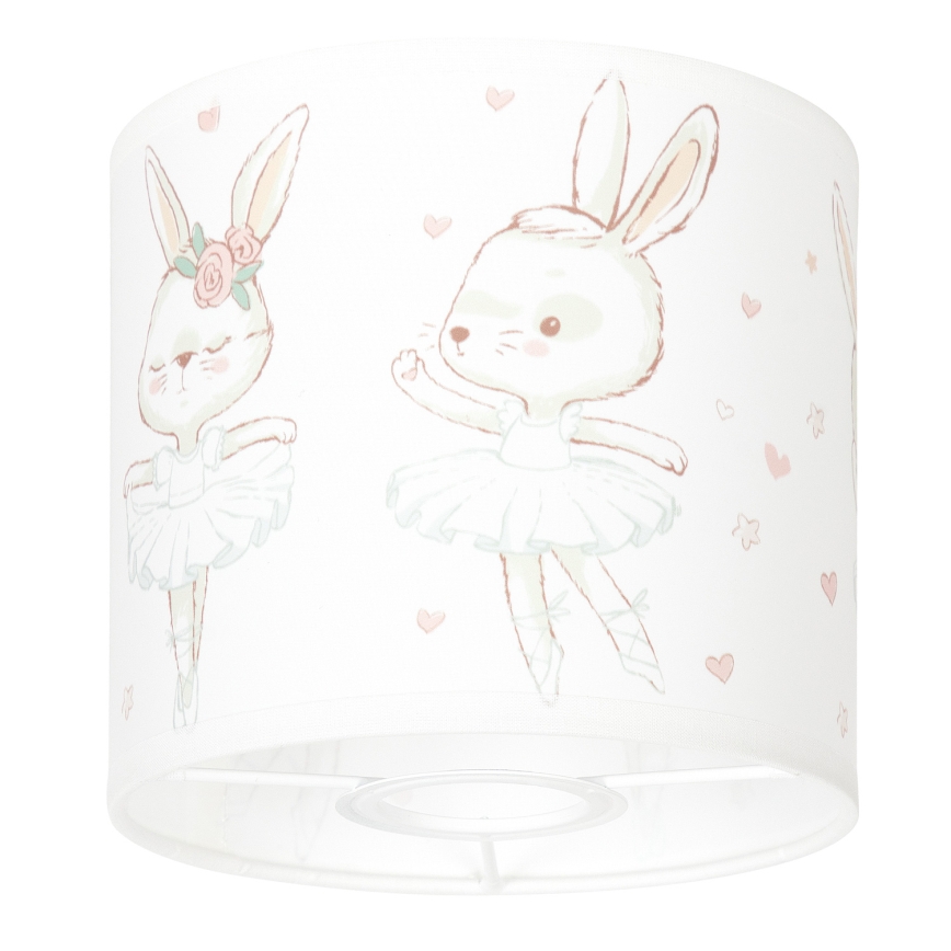 BRILAGI - Stínidlo univerzální BOBO E27 pr. 15 cm bílá/králíčci
