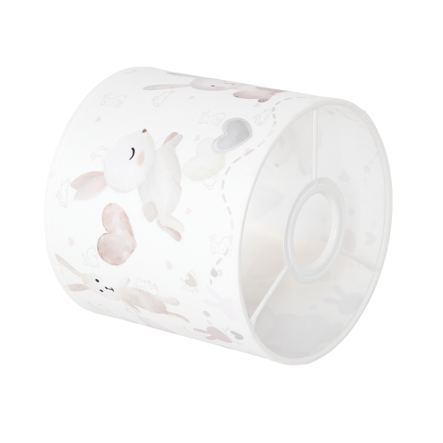 BRILAGI - Stínidlo univerzální BOBO E27 pr. 15 cm bílá/králíčci