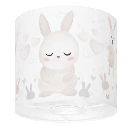 BRILAGI - Stínidlo univerzální BOBO E27 pr. 15 cm bílá/králíčci