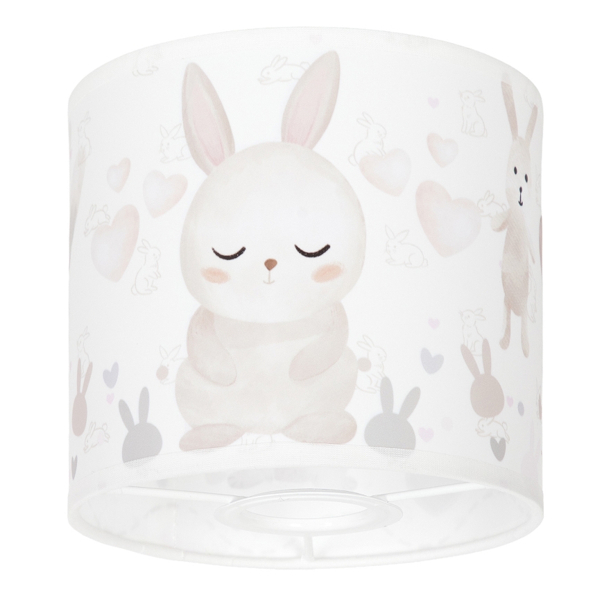 BRILAGI - Stínidlo univerzální BOBO E27 pr. 15 cm bílá/králíčci