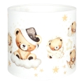 Brilagi - Stínidlo univerzální BOBO E27 pr. 15 cm bílá/medvídci