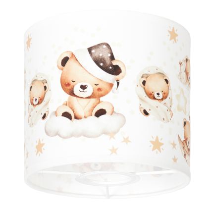 BRILAGI - Stínidlo univerzální BOBO E27 pr. 15 cm bílá/medvídci