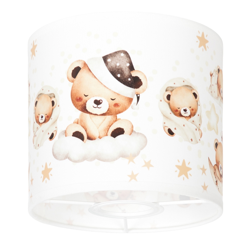 BRILAGI - Stínidlo univerzální BOBO E27 pr. 15 cm bílá/medvídci