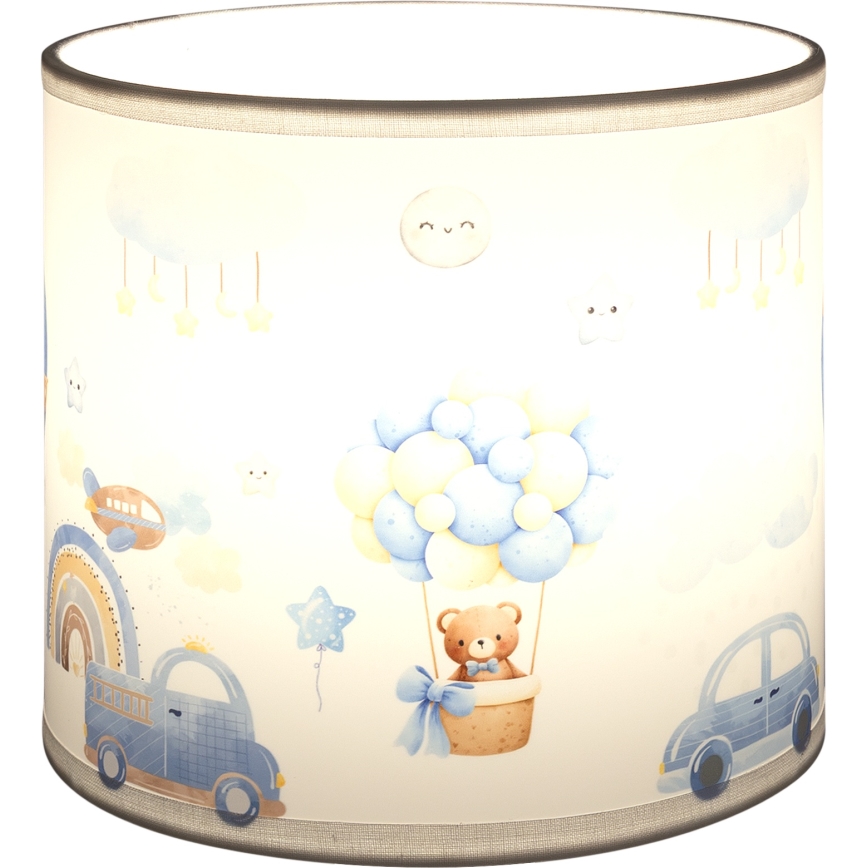 Brilagi - Stínidlo univerzální BOBO E27 pr. 15 cm bílá/modrá/medvídci
