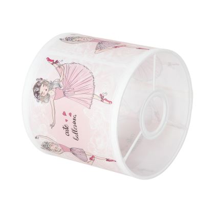 BRILAGI - Stínidlo univerzální BOBO E27 pr. 15 cm bílá/růžová/baletky