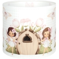 Brilagi - Stínidlo univerzální BOBO E27 pr. 15 cm bílá/růžová/víly