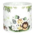 Brilagi - Stínidlo univerzální BOBO E27 pr. 15 cm bílá/zelená/džungle