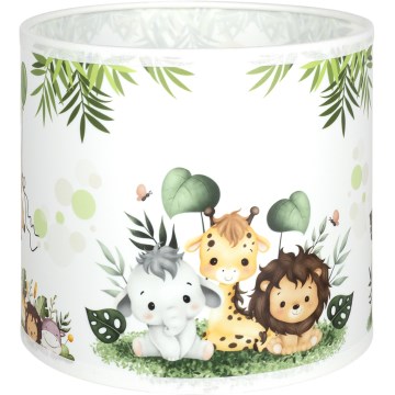 Brilagi - Stínidlo univerzální BOBO E27 pr. 15 cm bílá/zelená/džungle