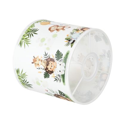 BRILAGI - Stínidlo univerzální BOBO E27 pr. 15 cm bílá/zelená/džungle