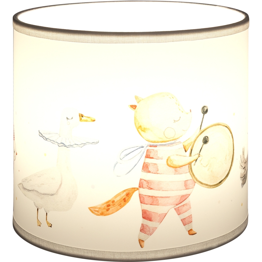 Brilagi - Stínidlo univerzální BOBO E27 pr. 15 cm bílá/zvířátka