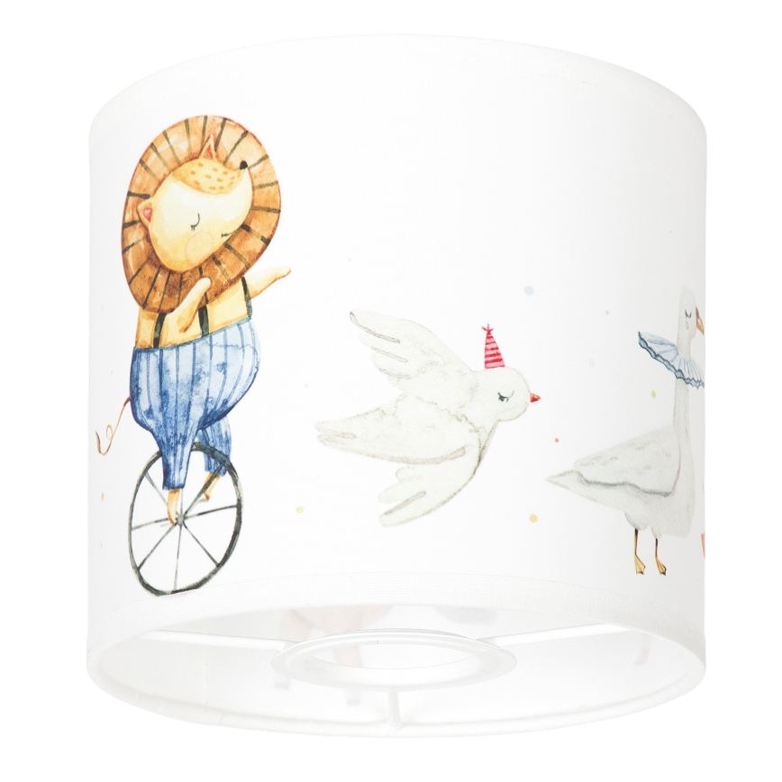 BRILAGI - Stínidlo univerzální BOBO E27 pr. 15 cm bílá/zvířátka