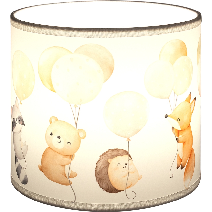 Brilagi - Stínidlo univerzální BOBO E27 pr. 15 cm bílá/zvířátka