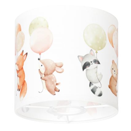 BRILAGI - Stínidlo univerzální BOBO E27 pr. 15 cm bílá/zvířátka